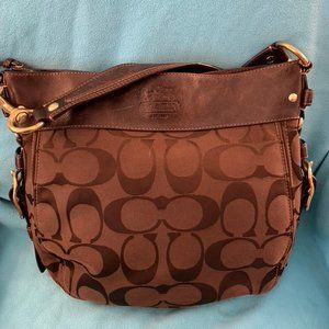 Coach Signature Large Zoe F12674 Dk Brown